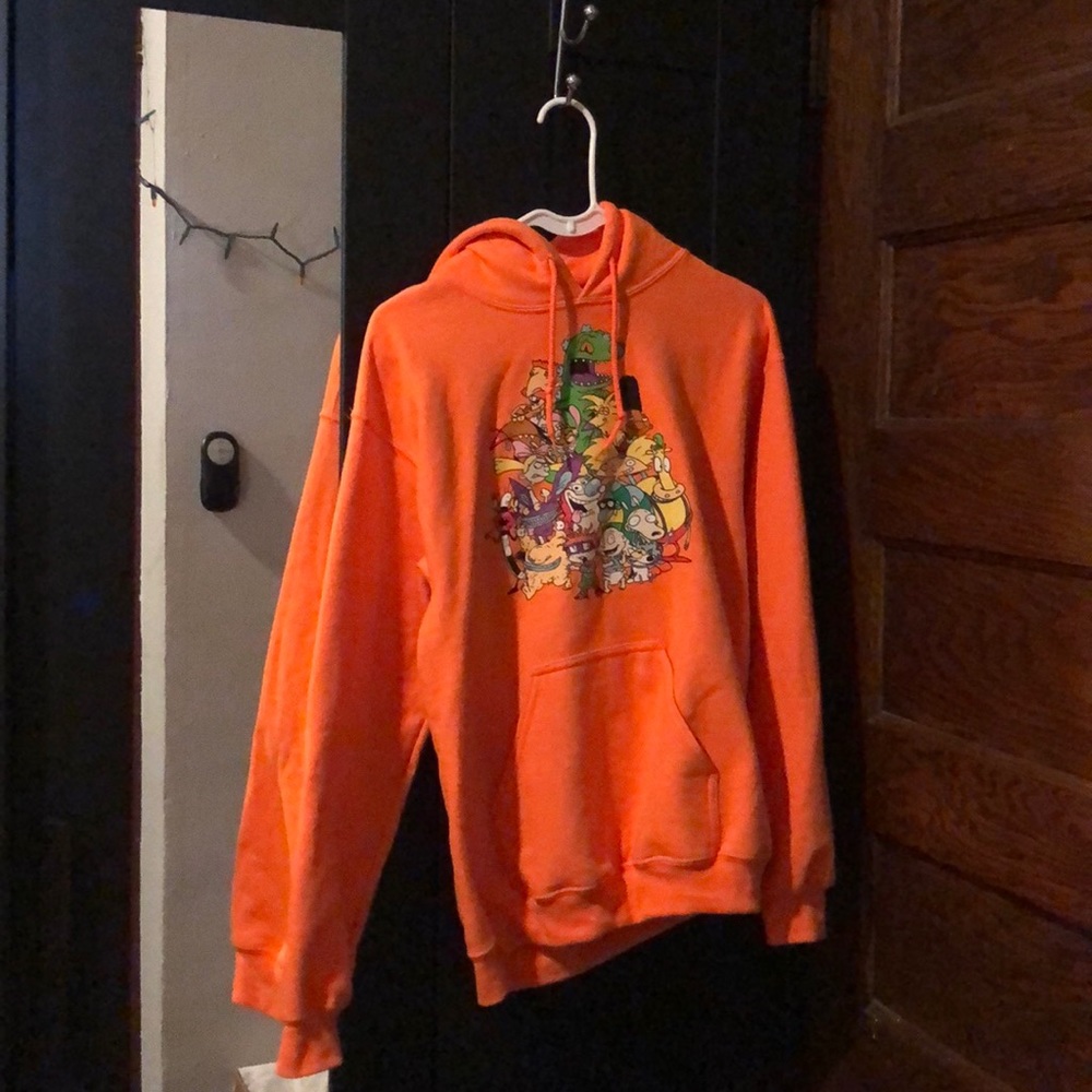 bright orange nickelodeon hoodie f21